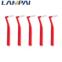 lanpai 5pcs dental tongue scraper vegan toothbrush brushes for crevice l type interdental food residue cleaning keep your tooth