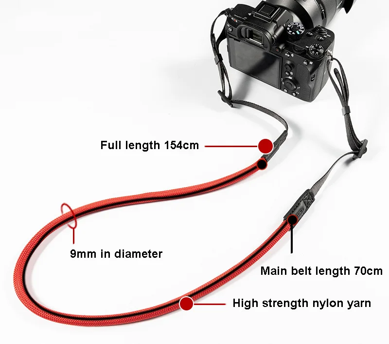 Нейлоновая веревка для камеры общего назначения альпинистская камера плечевой
