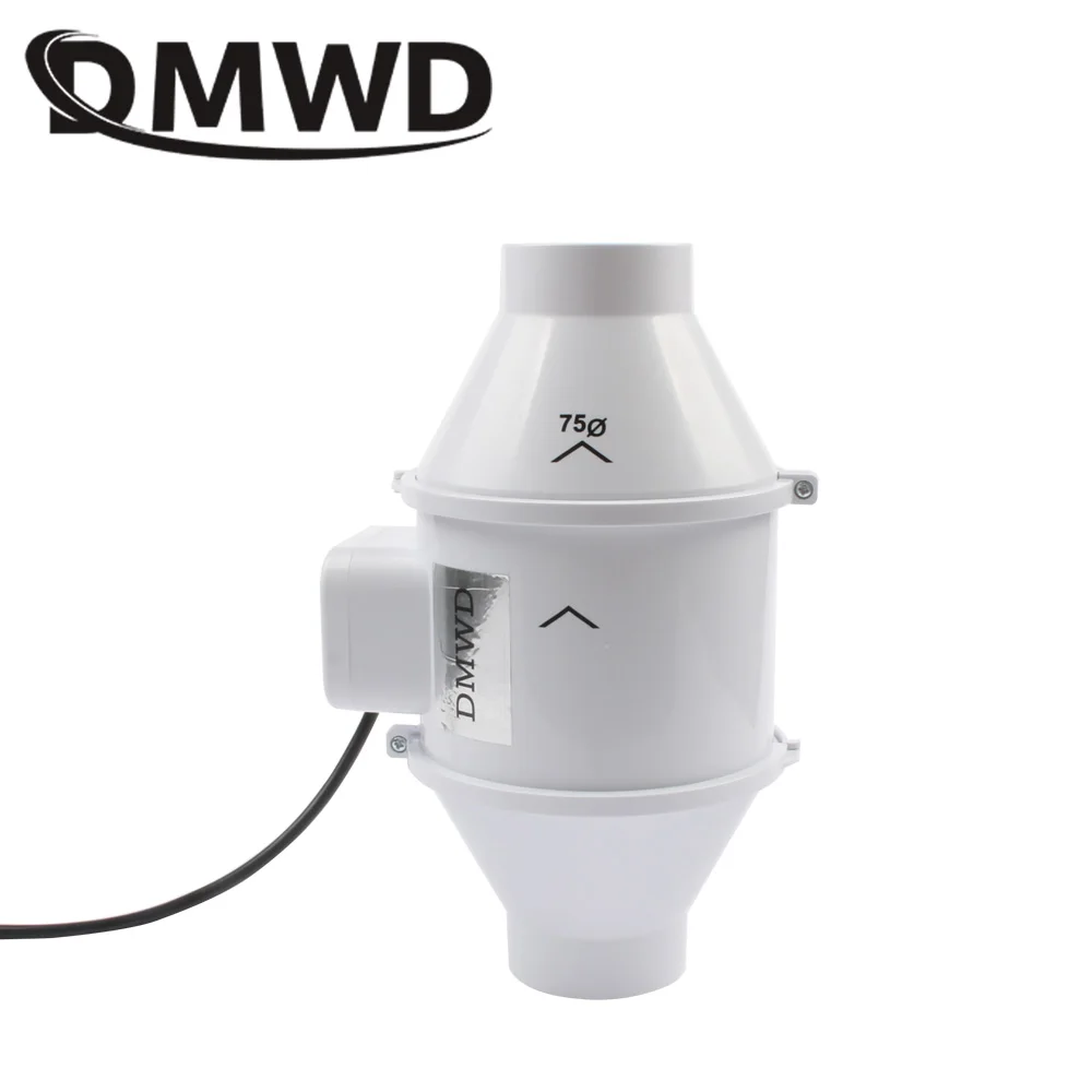 Электрический вытяжной вентилятор DMWD 3 дюйма мини с круглой трубой для ванной