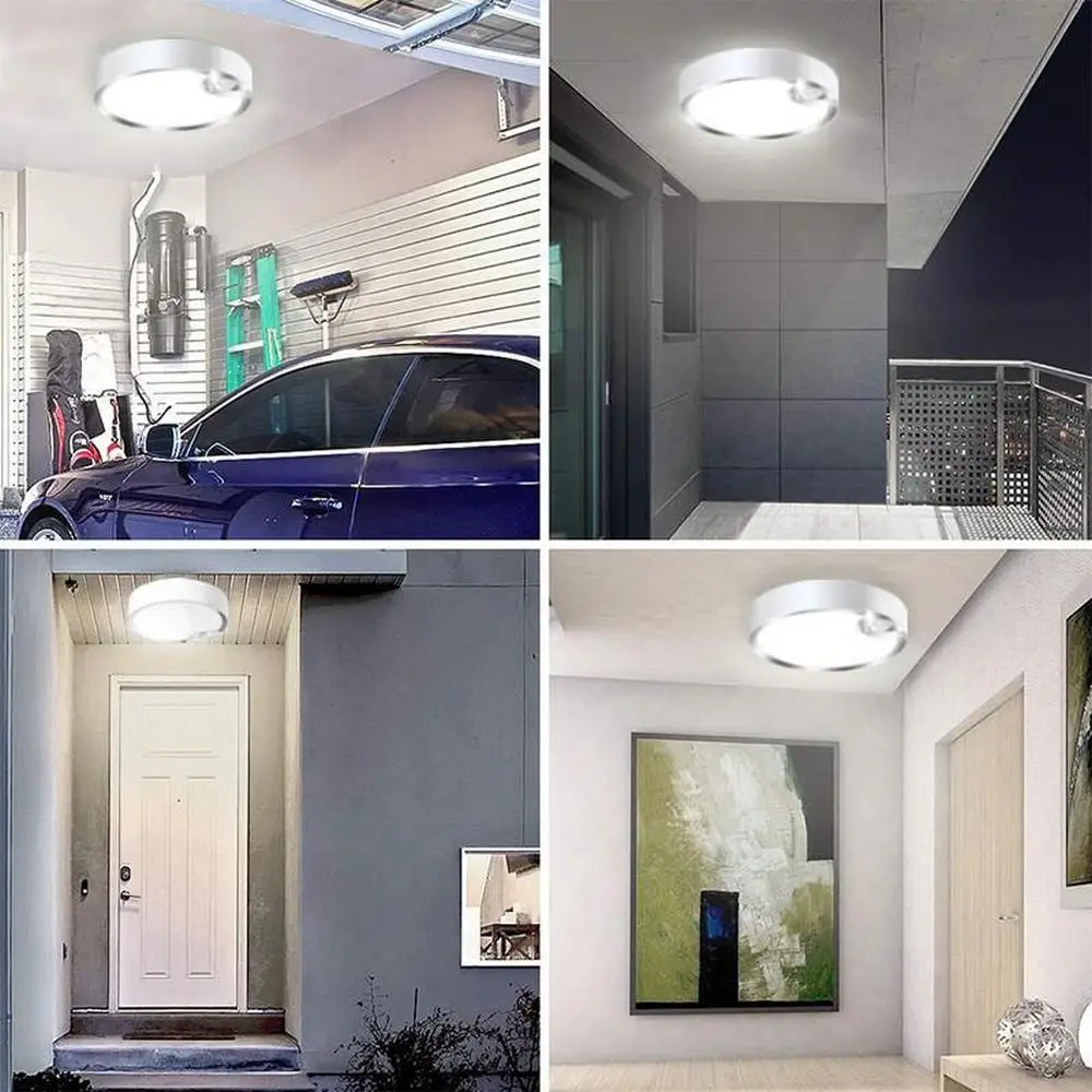 Lámpara de techo exterior para interiores, luces LED decorativas, iluminación para sala de estar, dormitorio, Sensor de movimiento con batería