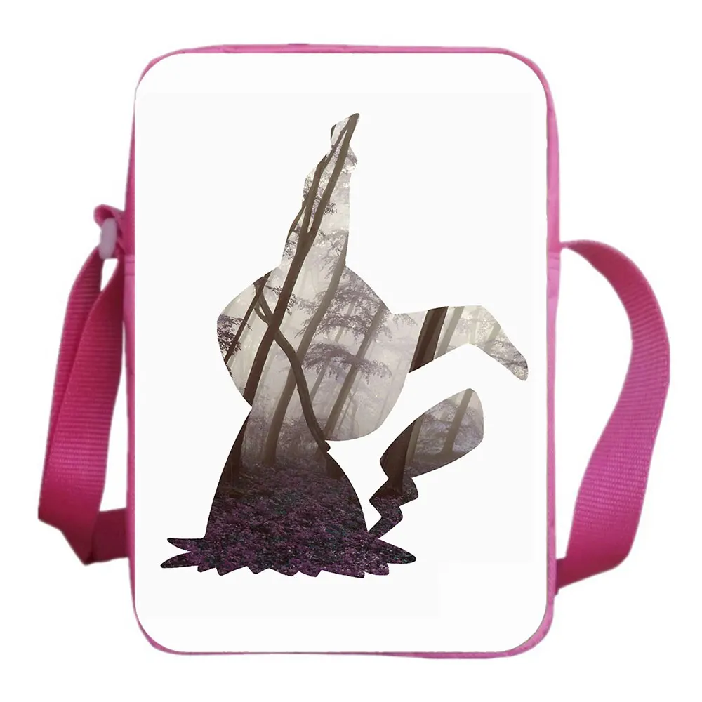 Anime Cartoon Shoulder Bags Men Messenger Bag Yellow Cartoon Character Harajuku Crossbody Bag Students Teens Messenger Knapsack