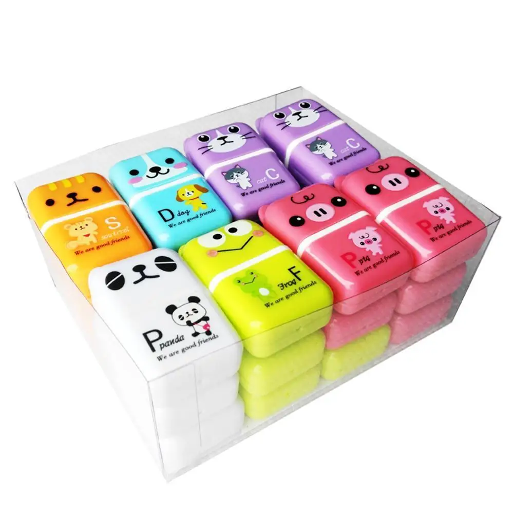 Роликовая стирательная резинка стильная футболка с изображением персонажей