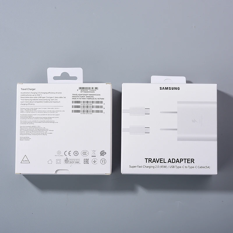 Оригинальное устройство для быстрой зарядки Samsung 45 Вт GALAXY Z Fold 1 3 S20 S21 Ultra Note 10 Plus S10 |
