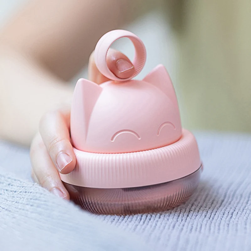 

Машинка для удаления волос в форме кошки, инструмент для удаления шерсти с одежды и мячей, креативный домашний электрический триммер для уд...