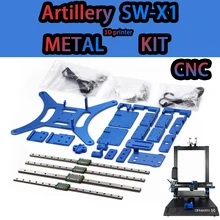 3D Rattlesnake Artillery SW-X1 3D Printer Metal aluminum Plate upgrade kit includes screw wire rail