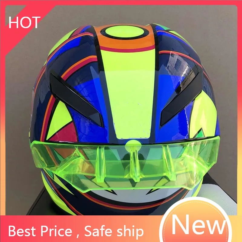 

Winter Helmet Full Face Motorcycle Single Visor Racing Helmet With Big Gp-r Spoiler Safety Hat ECE Approved FA