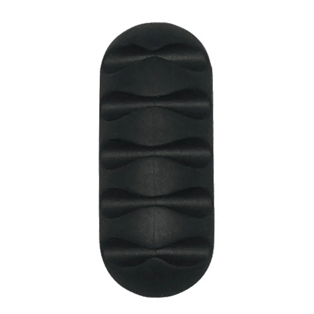 

Cable Holder Silicone USB Cable Earphone Data Cable Winder Desktop Organizing Management Clip Five-hole Flexible Fixing WireClip