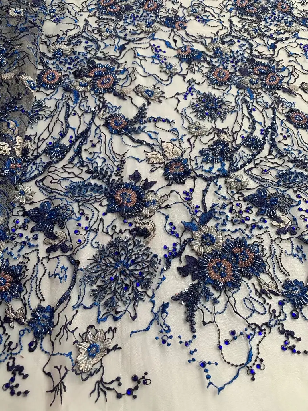 

African Sequins Tulle Mesh Lace Fabric SYJ-2986811 High Quality Lace Nigerian Net Lace Fabrics For Women Party Wedding