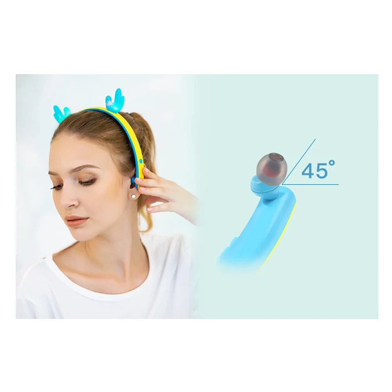 Беспроводные Bluetooth 5,0, милые наушники для девочек, складные, светодиодный, светящийся олень, наушники с микрофоном, поддержка TF карт, наушники