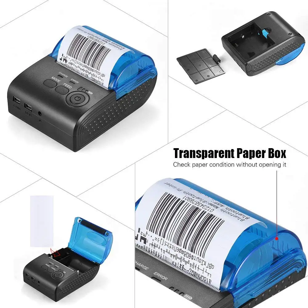 Loyverse POS Bluetooth принтер портативный принтер POS чековый принтер Bluetooth Android iOS 58 мм чековый тепловой чековый POS система