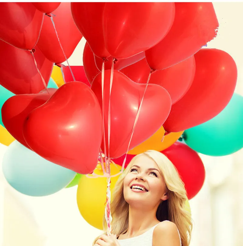 10 шт./лот романтические дюймовые гелиевые воздушные шары из латекса с любовным