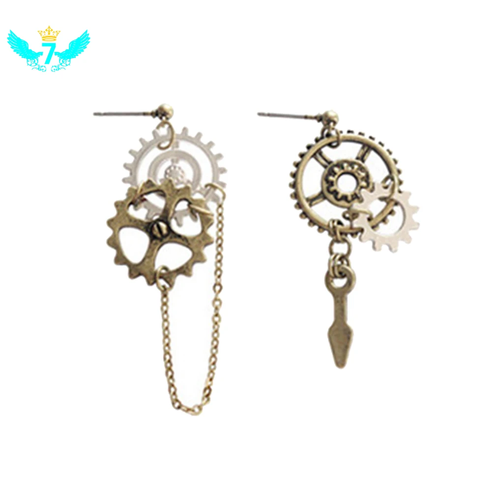1 пара женские серьги Крючки в стиле стимпанк|Серьги-подвески| |