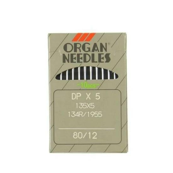 DPX5(80-12) 10 шт./лот высокое качество иглы organ DBX1 DCX1 DPX5 UYX128GAS для промышленные прямострочные швейных машин Singer, juki brother - Цвет: DPX5(80-12)