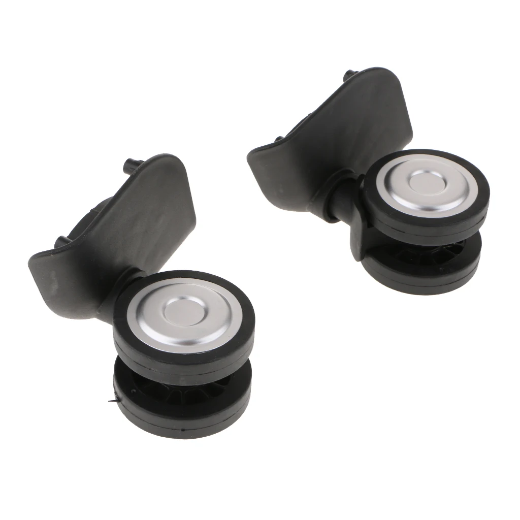 Пластиковые левые и правые чемоданы для багажа 2 упаковки колеса поворотные