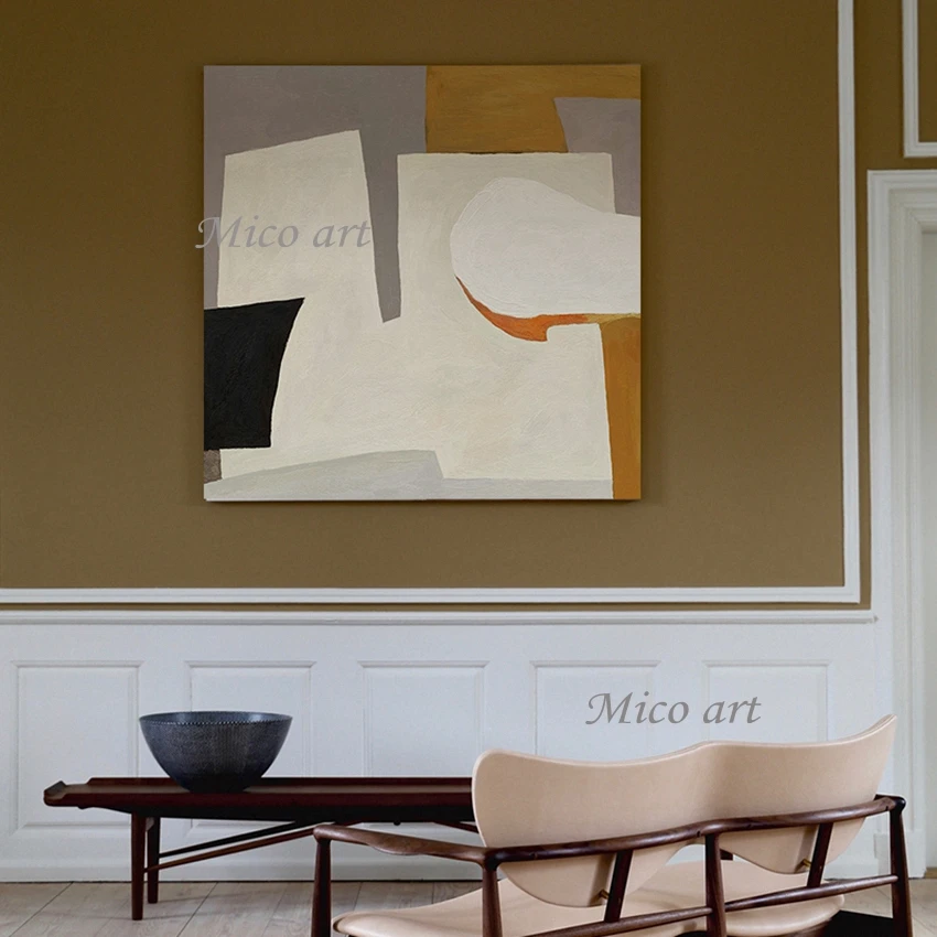 Большой Размеры новые абстрактные простой дизайн без рамы дешевая картина