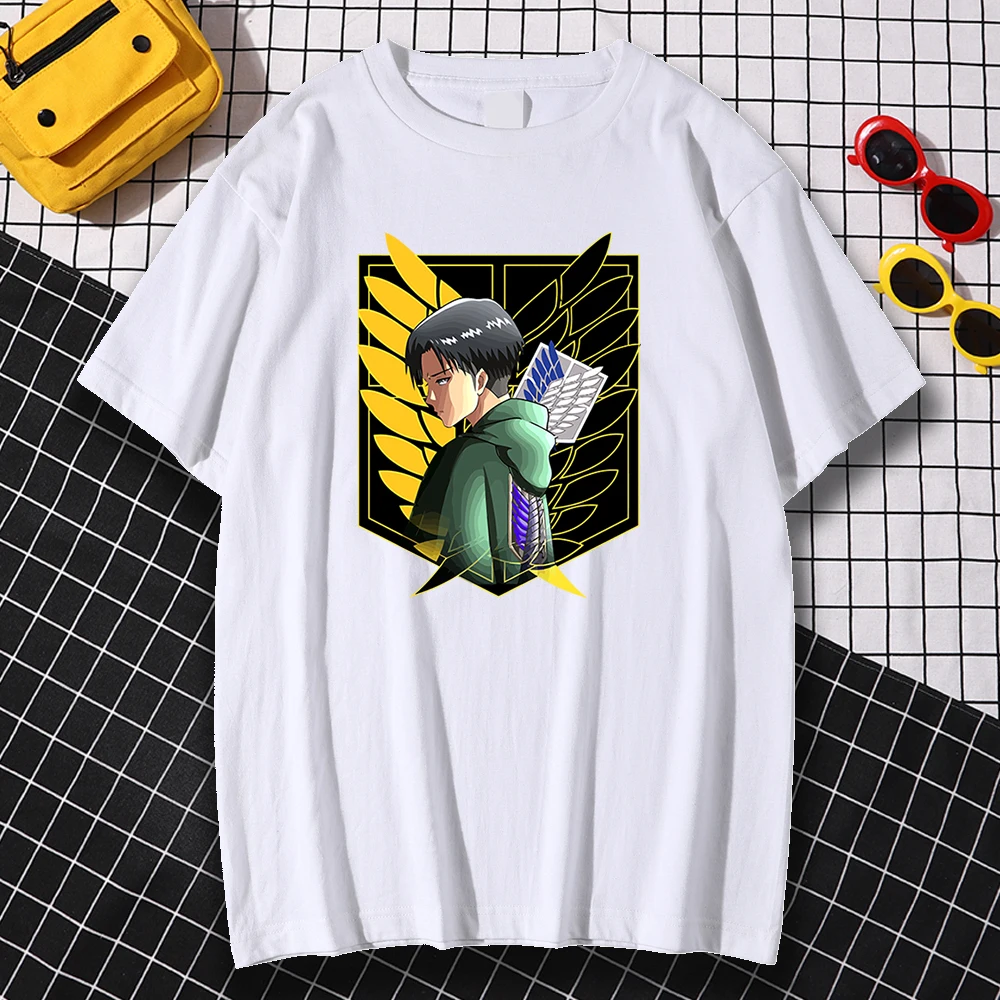 

Oversized Crewneck T Shirt Attack on Titan Animeprinted Mans Tshirt Short Sleeves Fashion Style Mans T Shirts Best Seller Daily