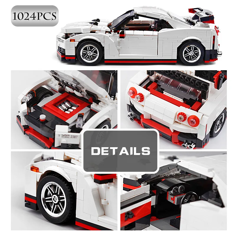 Форма King Creative Idea Technic the Nismo Nisssan GTR R35 автомобильный набор совместим с MOC 20518