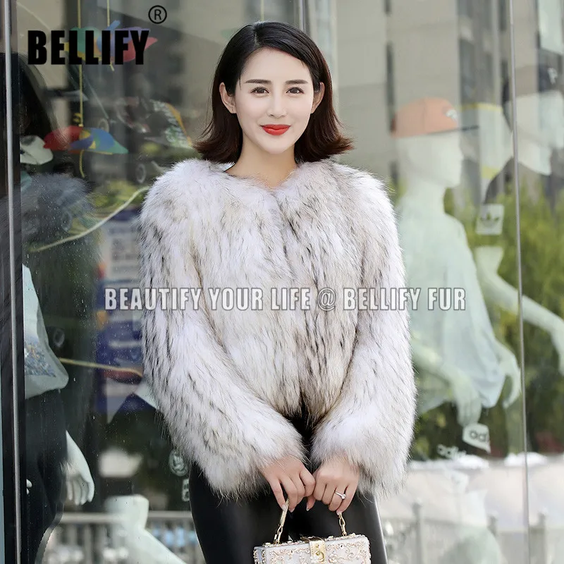 Вязаные куртки и пальто из натурального меха лисы ручной работы в корейском