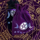 Бархат и лунной фазой, Таро Oracle карты сумка для хранения руны Созвездие ведьма Гадания и предсказания ювелирных изделий в виде кости сумка