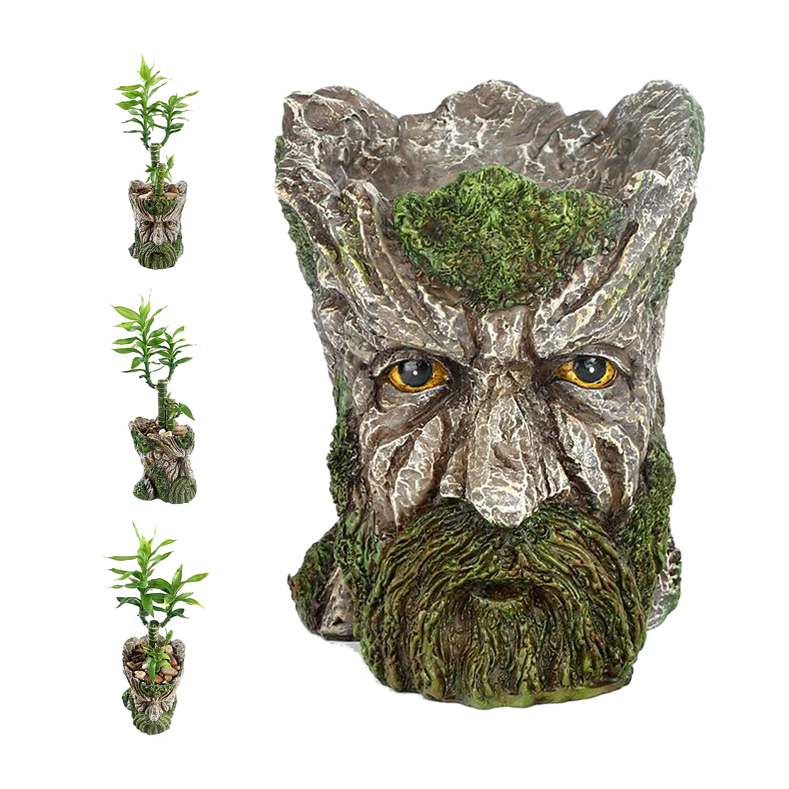 Flowerpot Old Man Succulent Planter Green Plants Flower Pot for Indoor | Дом и сад