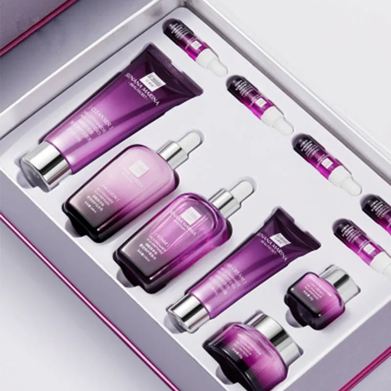 

Набор для ухода за кожей глубокое увлажнение против морщин против старения темных кругов отбеливание чистый увлажняющий никотинамид алоэ ...