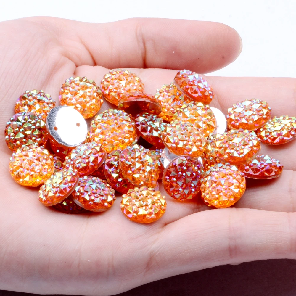 12 мм 40/200 шт круглая форма Flatback Стразы перфорация крокодиловая кожа текстура