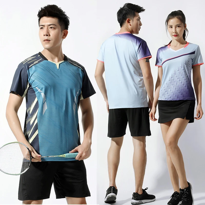 

New Women Quick Drying Breathable Lightweight Short Sleeve Table Tennis Sportswear For Men Table Tennis Training Suits