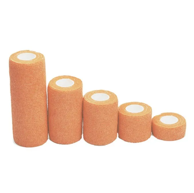 Fluorescent orange 4,5 м спортивная лента, Нетканая, водонепроницаемая, самоклеющаяся, эластичная повязка, защитная пленка, эластичная лента для пальцев, запястья, лодыжки - Цвет: Fluorescent orange