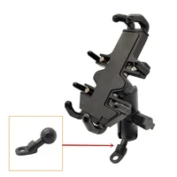 aluminum motorcycle mobile phone holder handlebar fixed riding accessories gps navigation bracket compatible for ram mounts