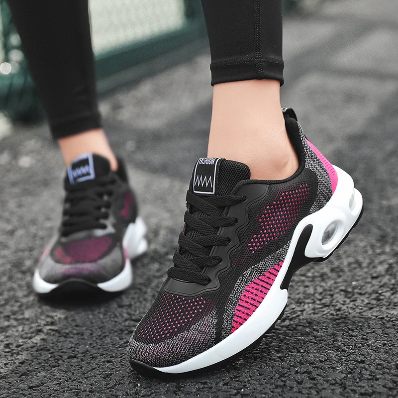 SALUDAS Women Running Shoes Outdoor Breathable Fashion Women Jogging Shoes Fitness Air Cushion Platform Sneaker Zapatillas Mujer