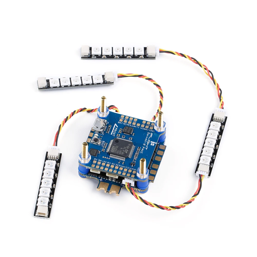 Программируемая RGB-подсветка IFlight 5 светодиодов 40 х8 мм 4 шт. | Игрушки и хобби