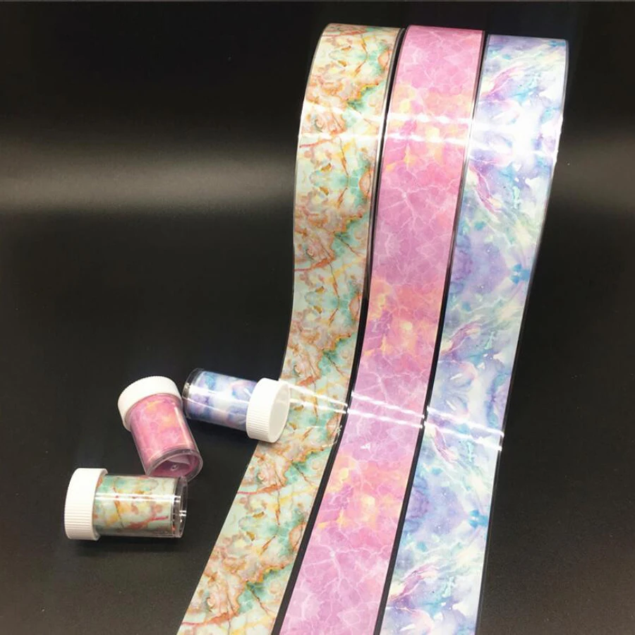 Bittb Розовый Синий Фольга ногтей s переводная наклейка мраморная серия Переводные