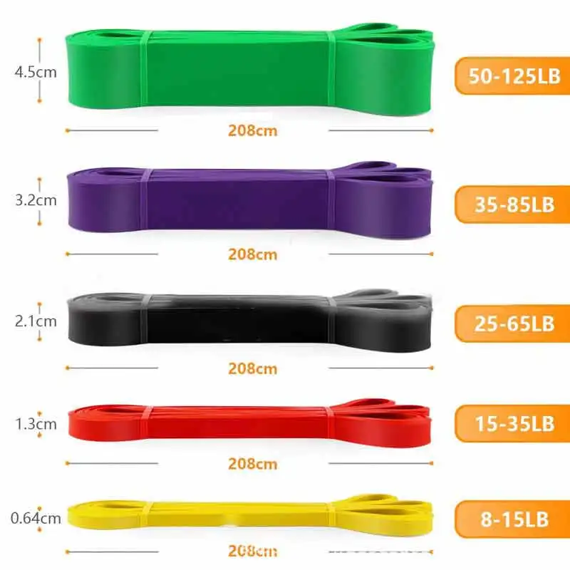 

Emulsion Yoga Resistance Bands For Exercise Sports Equipment Elastic Loop Pull Up Assist Fitness Pull Rope Squat Fitness