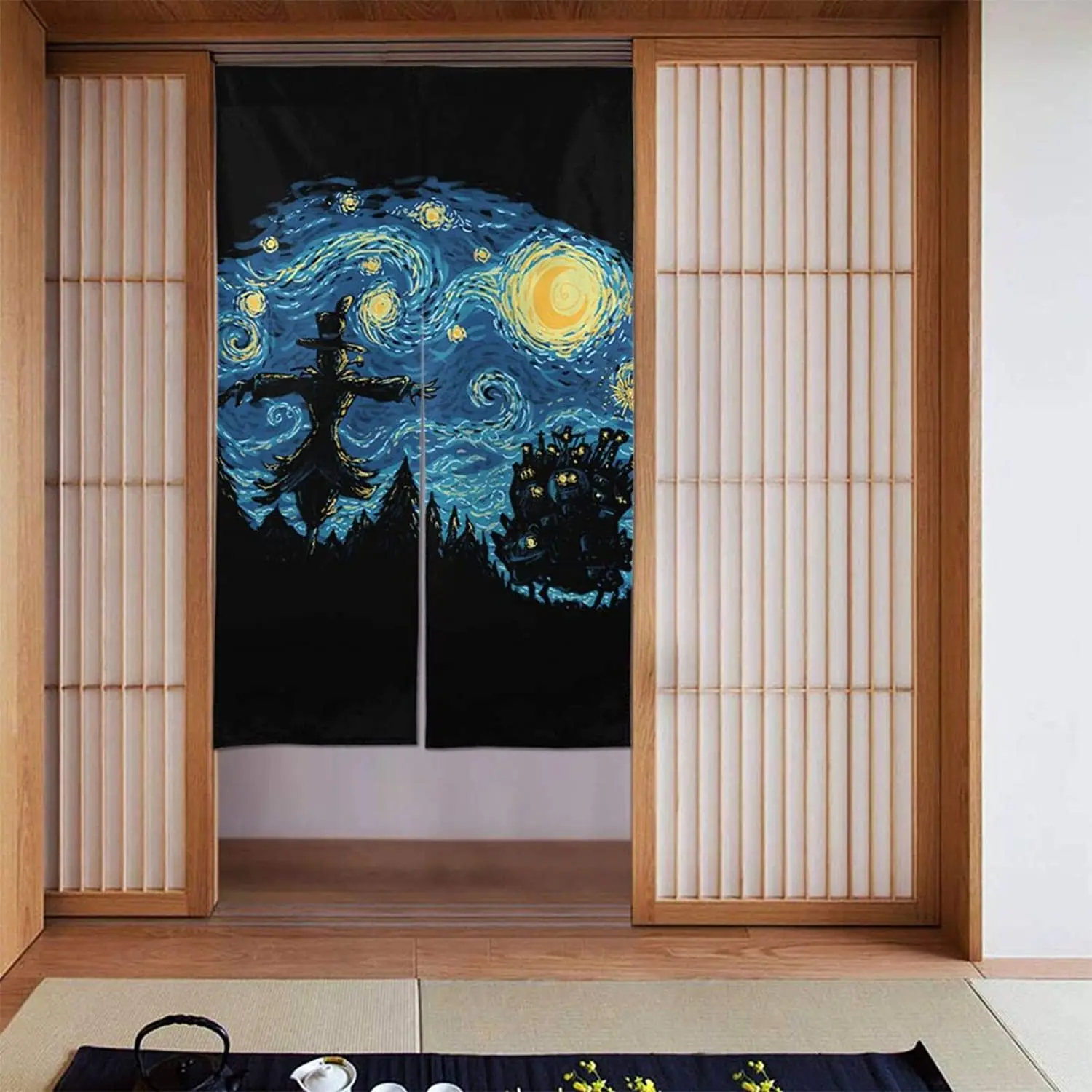 

Anime Curtain Door Curtain Tapestry Japanese Door Curtain Household Kitchen Door Decoration 34*56 Family Restaurant