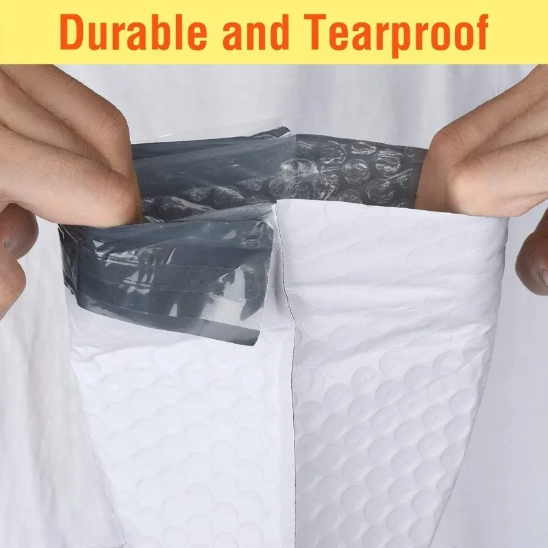 Пузырчатые конверты из полипропилена белые и серые с самозапечатывающейся