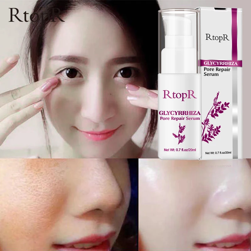 

RtopR Glycyrrhiza Face Pore Repair Serum Collagen Face Anti Wrinkle Whitening Cream Oil Control Hydrating Effective Shrink Pores