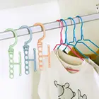 Вешалка для одежды с 5 отверстиями, органайзер для шкафа, пластиковая вешалка для одежды, шарфов, офиса, спальни, аксессуары для дома