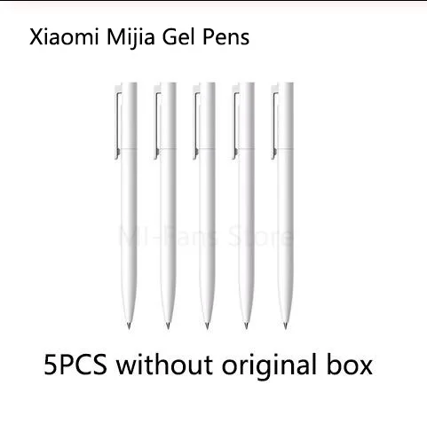 Xiaomi Gel Pens 5pcs Новые 8 шт./кор. Xiaomi Mijia Youpin Kaco K1 гелевая ручка с черным 0,5 ручка с чернилами стандартных цветов переливаются разными цветами черный пополнения чернил и плавность линий - Цвет: Xiaomi Gel Pens 5pcs