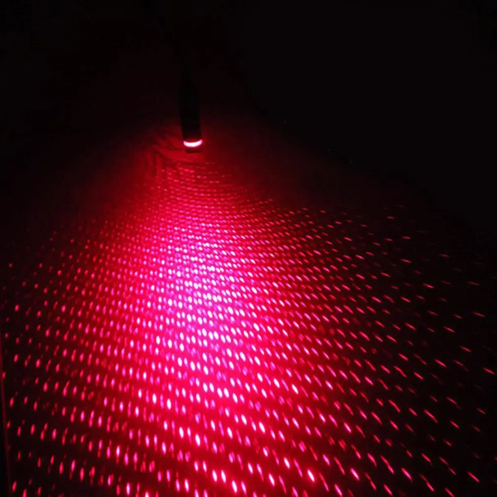 Миниатюрные Светодиодные ночные светильники на крышу автомобиля проектор для