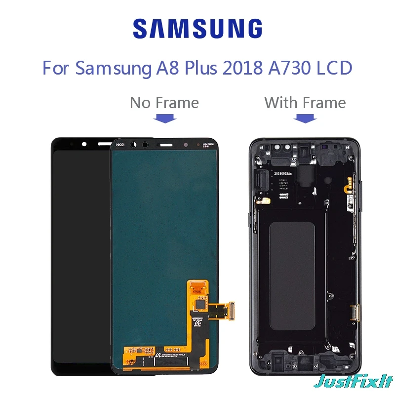 Супер AMOLED ЖК-экран для SAMSUNG Galaxy A8 Plus A730 A730x ЖК-дисплей сенсорный экран дигитайзер Замена