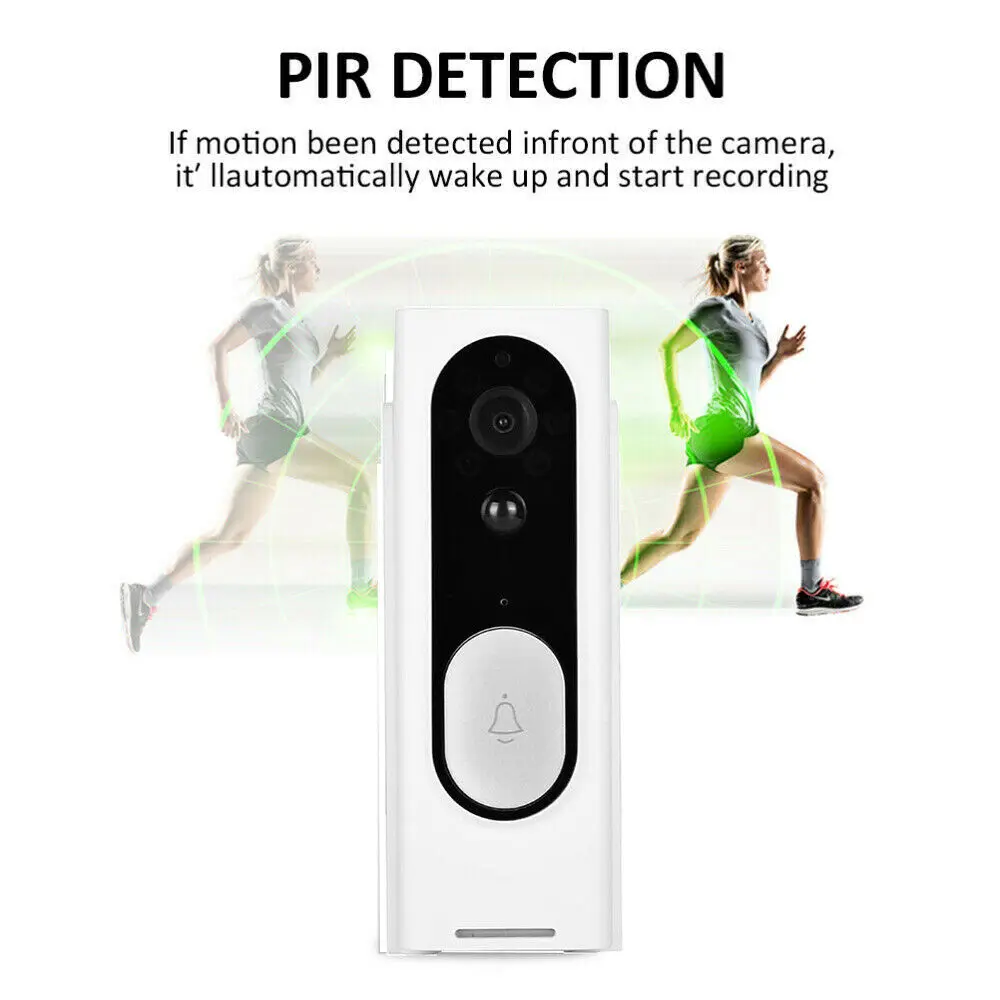 Беспроводной Wi-Fi видео дверной звонок смартфон дверное кольцо домофон камера