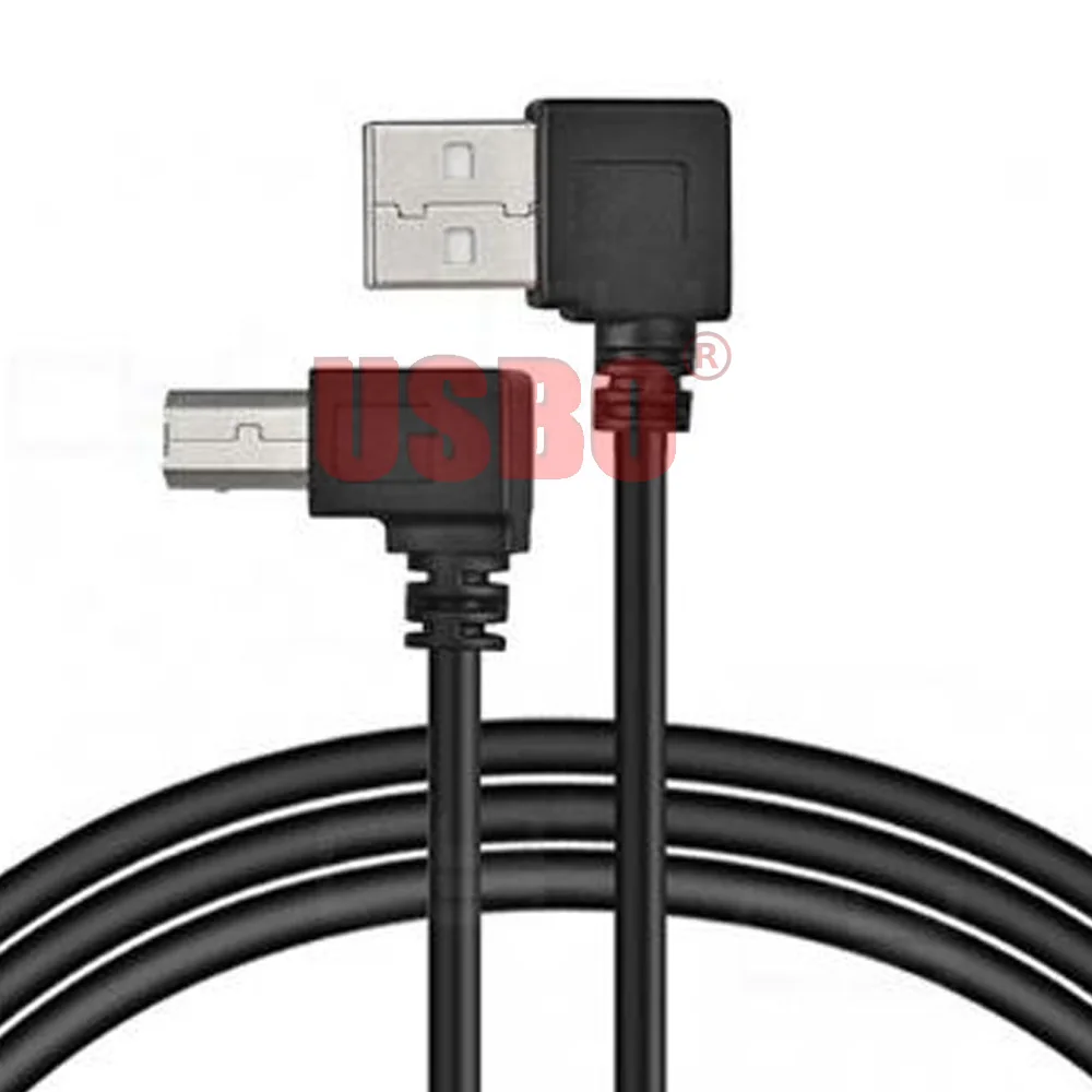 Двойные черное колено 0 2 м 5 1 USB A B линии передачи данных с высокой скоростью (под