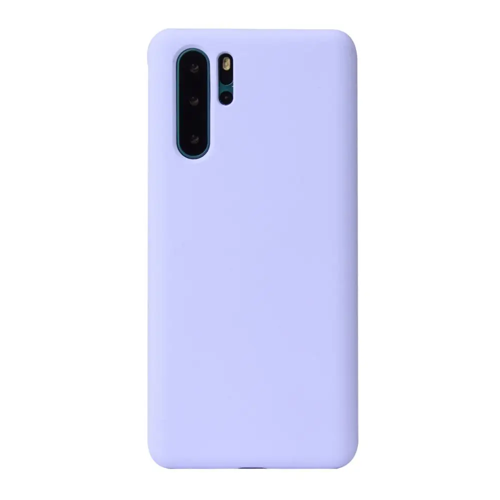 

For Huawei P30 P30 pro P20 Liquid Silicone Phone Caseand for Huawei P10 P10pro P20pro Soft rubber solid color mobile phone case