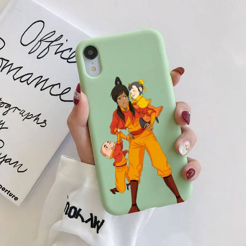 

the Last Airbender Phone Case Liquid Silicone for iPhone 11 Pro Max XR XS X Soft Candy Cover for iPhone 6 6S 7 8 Plus Cases
