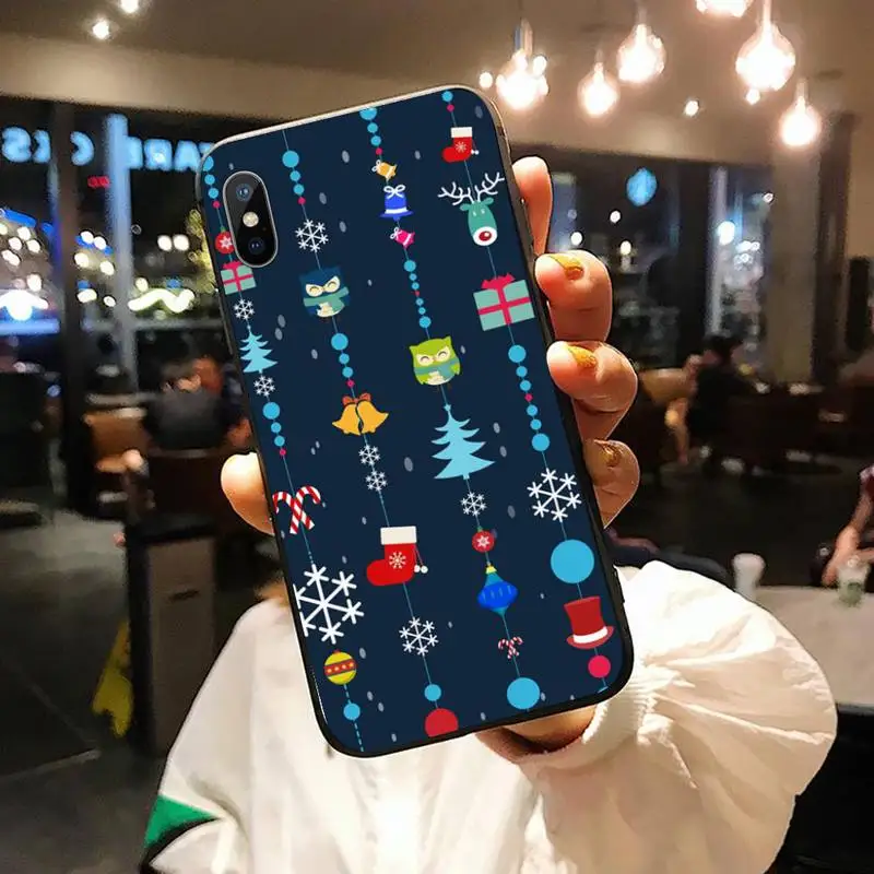 

Cute owl Christmas winter new Year Phone Case for iPhone 11 12 pro XS MAX 8 7 6 6S Plus X 5S SE 2020 XR