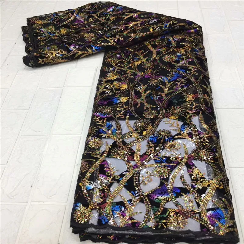 Кружевная ткань 3d высокого качества африканский тюль кружевная с аппликацией