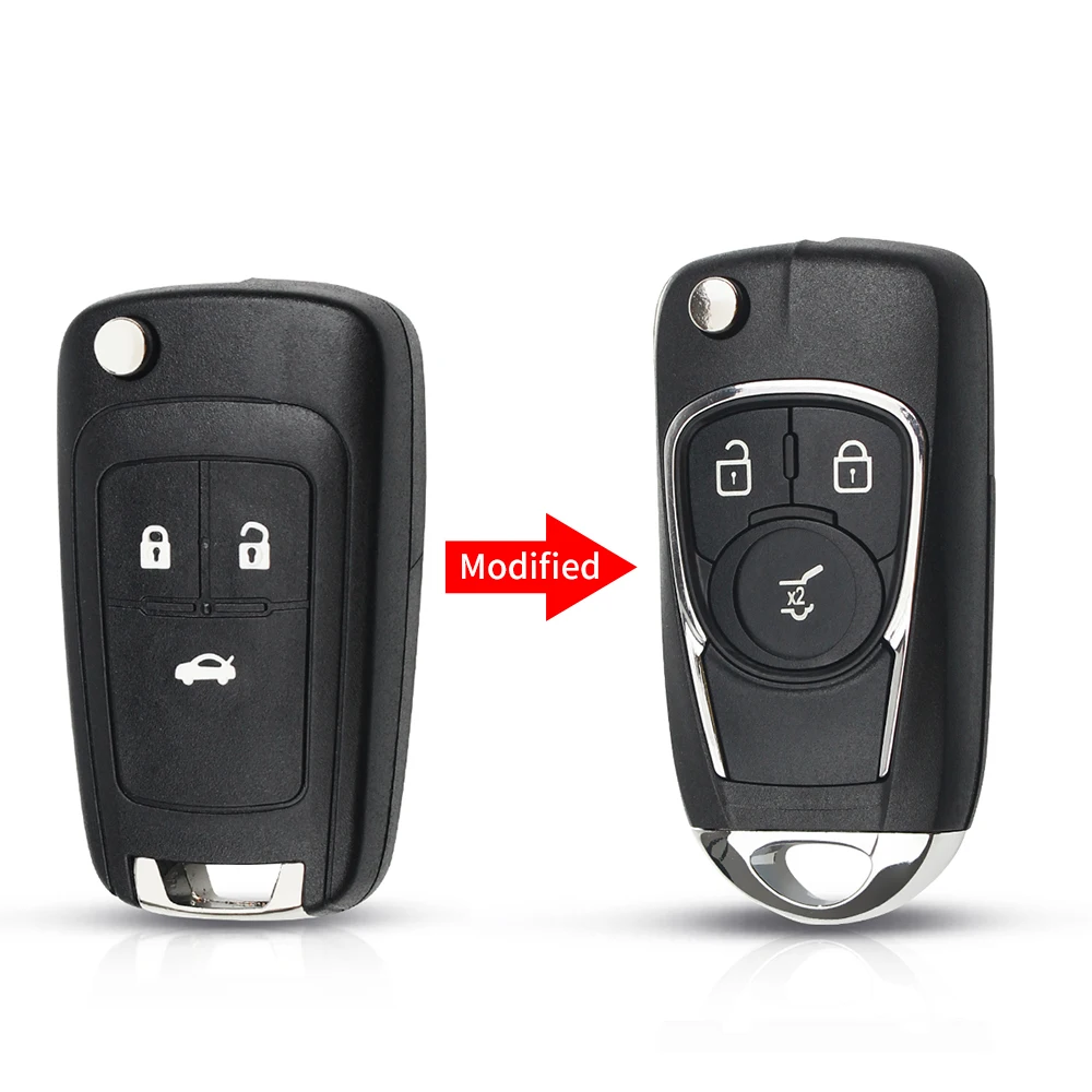 KEYYOU модифицированный флип Автомобильный ключ оболочка для Chevrolet Cruze VAUXHALL OPEL Insignia