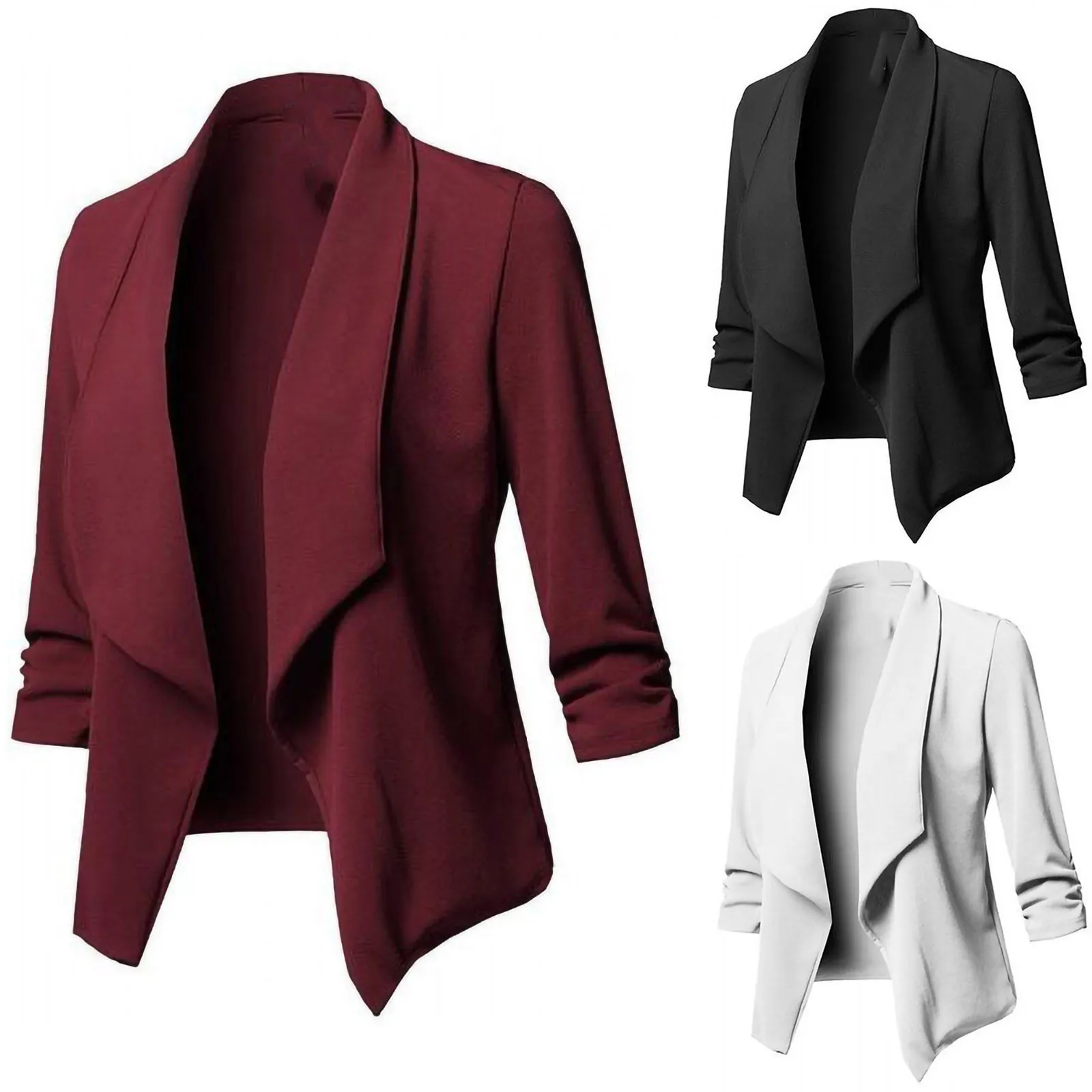 

Black Women Blazer 2021 Formal Blazers Lady Casual Office Work Suit Jacket Coat Slim Elegant Women Jackets Cardigan пиджак veste