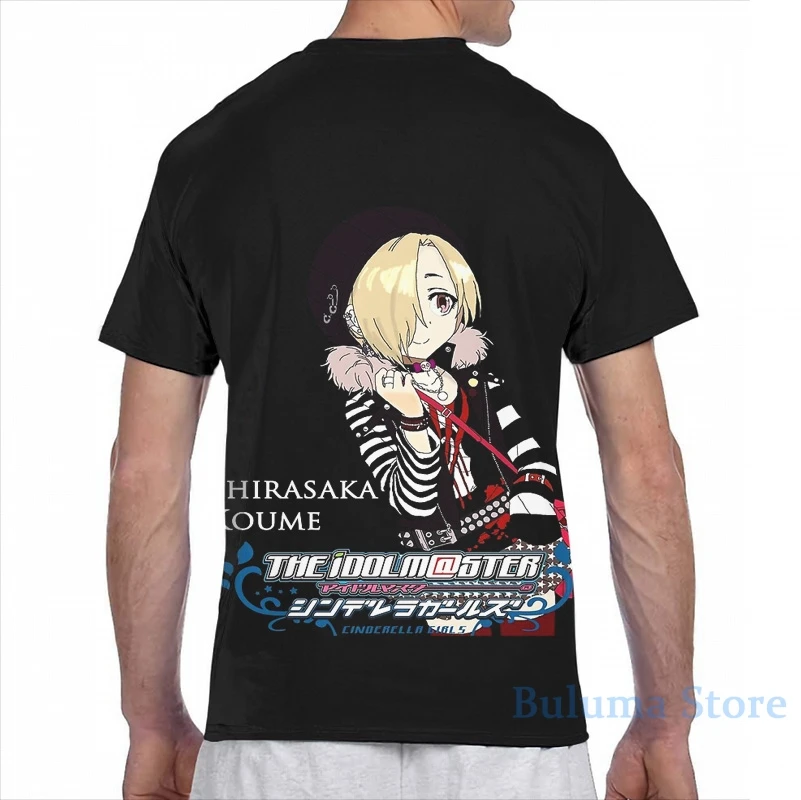 Idolm @ ster CG Shirasaka Koume Мужская футболка женская с принтом модная для девочек топы