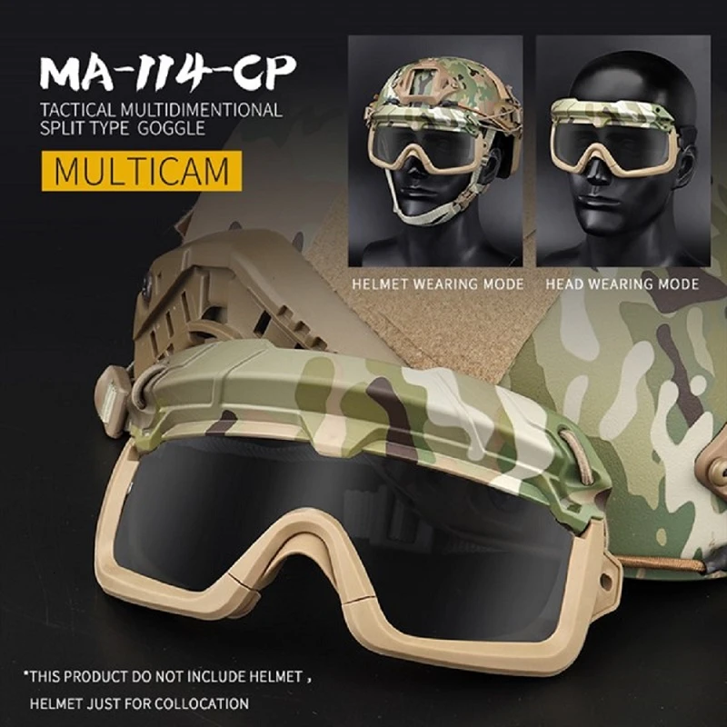 Многомерные раздельные тренировочные очки безопасные прозрачные для стрельбы